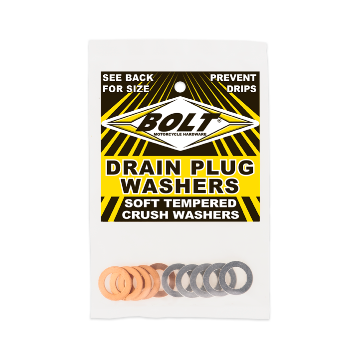 BOLT Crush Washers 12x20mm Assortment - Copper & Aluminum (10 Pack)