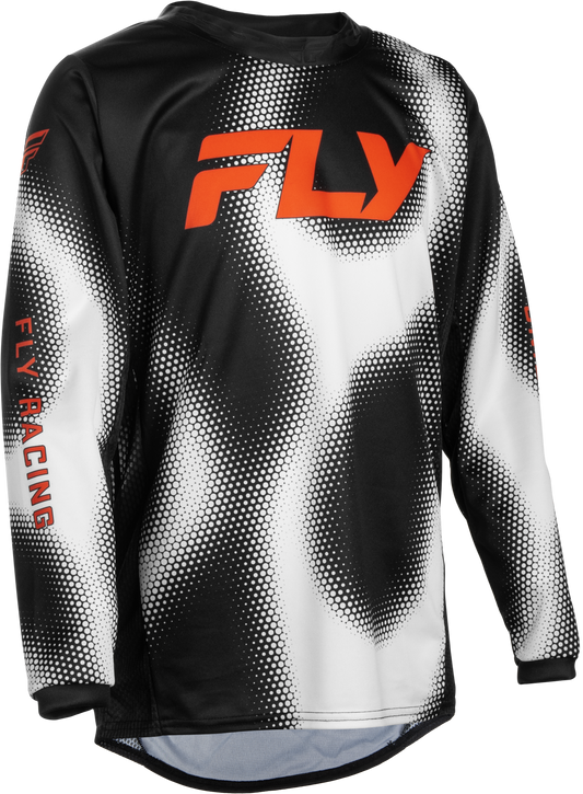 Youth Kinetic Torch Jersey Black/White/Orange Yl