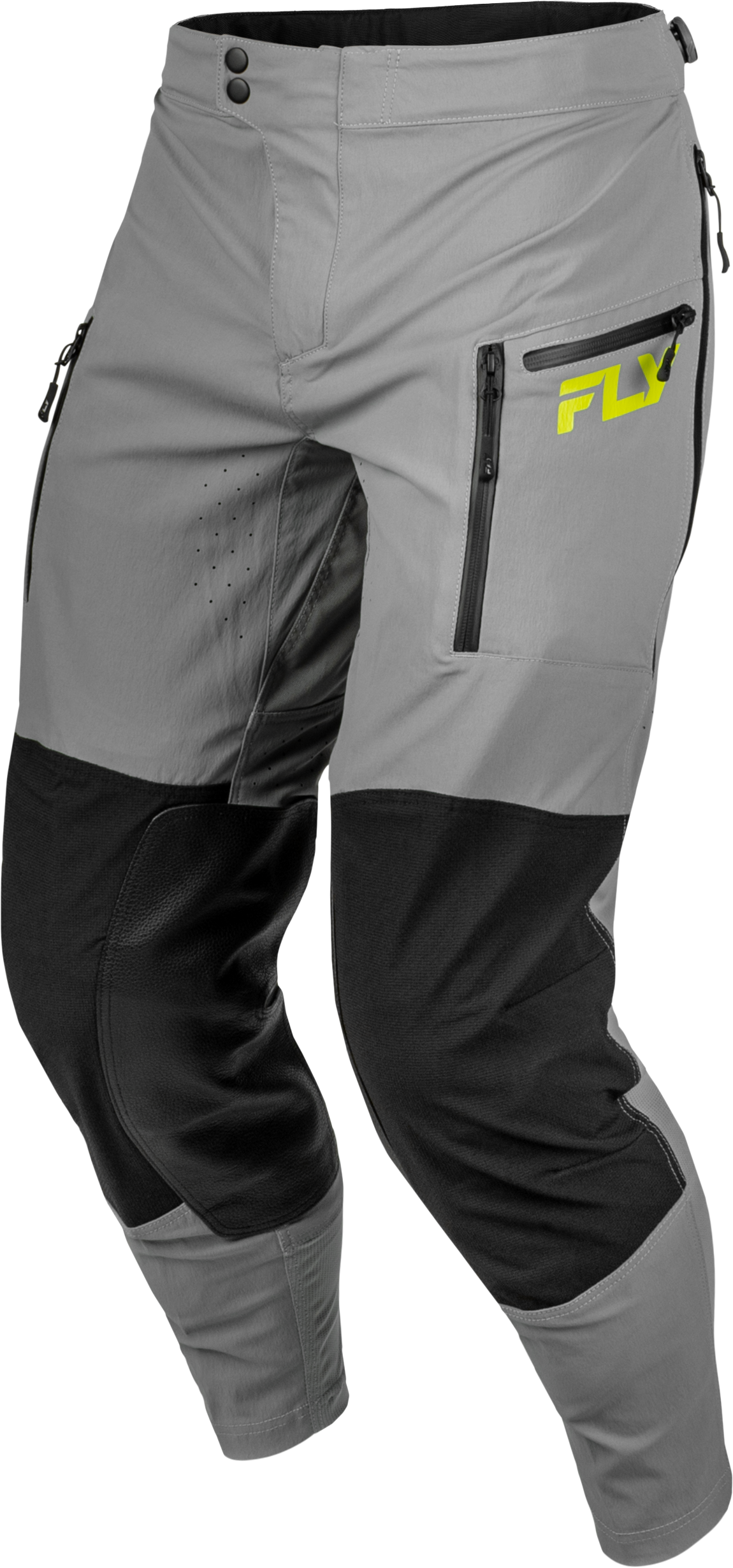 Fly Racing Patrol Elite Pants Grey/Black/Hi Vis Size 30 - Durable Motorcycle Riding Gear
