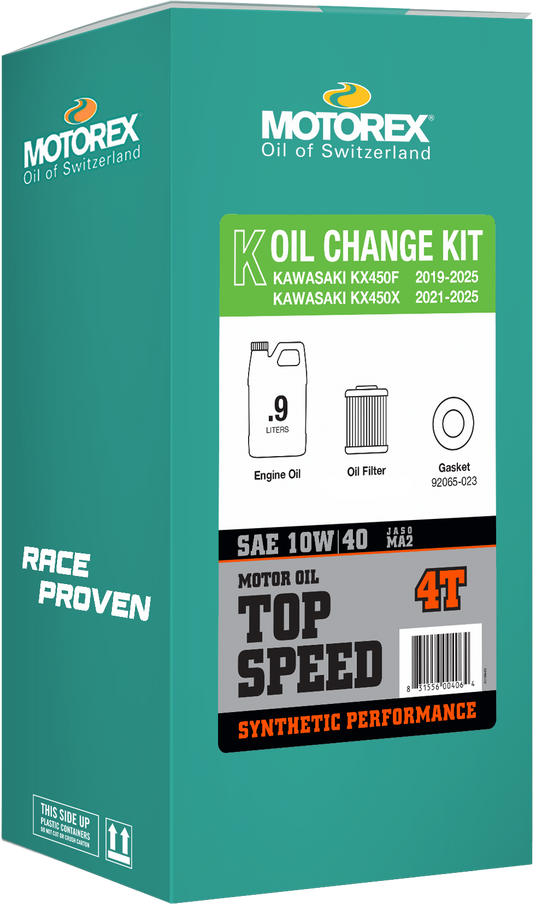 Top Speed Oil Change Kit 0.90l 10w/40 Kaw