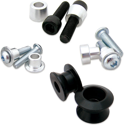 BOLT 2009-SSS.BK Swingarm Spools - Black for Sportbikes