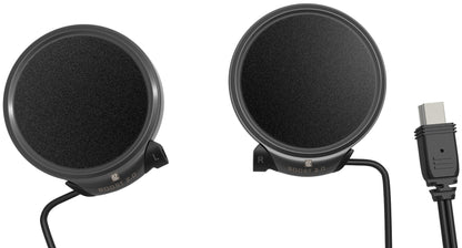 UCLEAR Amp Go2 Bluetooth Helmet Audio System - Single & Dual Rider Intercom with Noise Cancellation