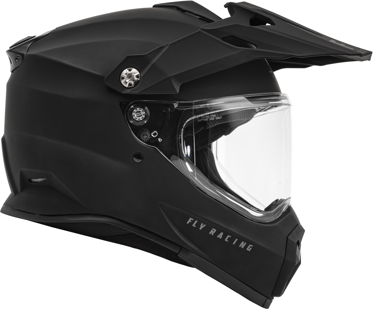 Fly Racing Trekker Solid Helmet Matte Black 2X with Advanced Safety and Comfort Features