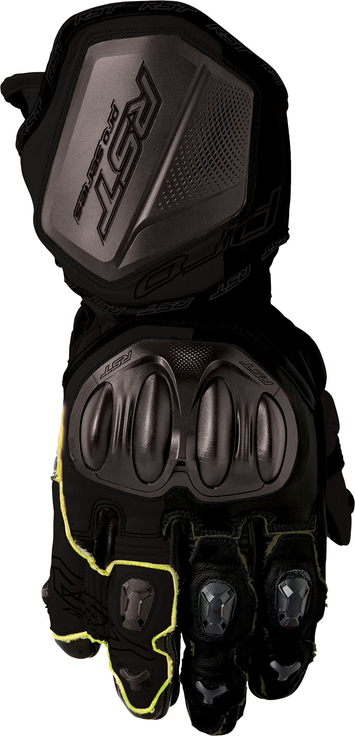 RST Pro Series GP D3O Gloves Black Leather Small – High-Performance Motorcycle Riding Gloves with Kevlar Reinforcement and Impact Protection