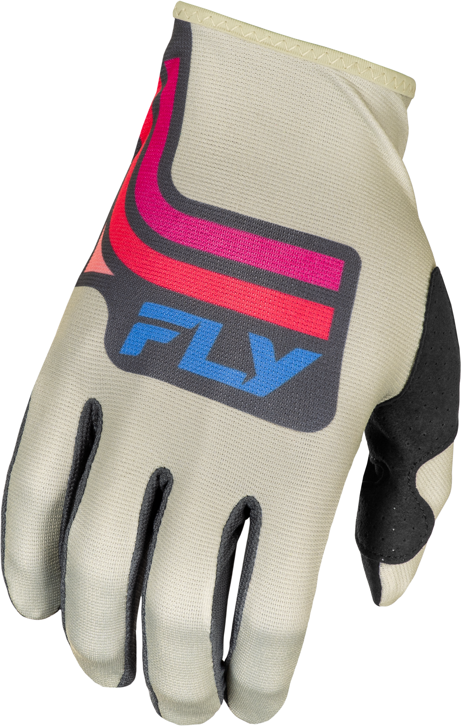 Fly Racing Lite Vice Gloves Light Grey/Pink/Coral - Part Number 378-7143X