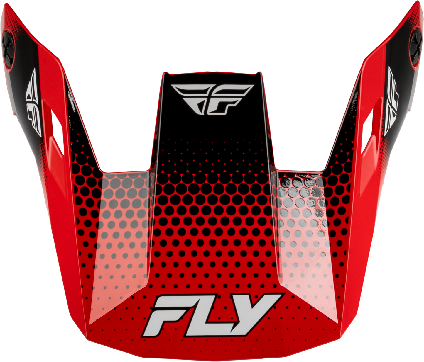 Fly Racing Rayce Sonar Helmet Visor Red, Black & White - Size XS-LG