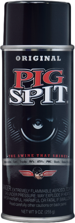PIG SPIT Original Cleaner 9oz - Restores Faded Rubber, Tires, Vinyl, Chrome & More