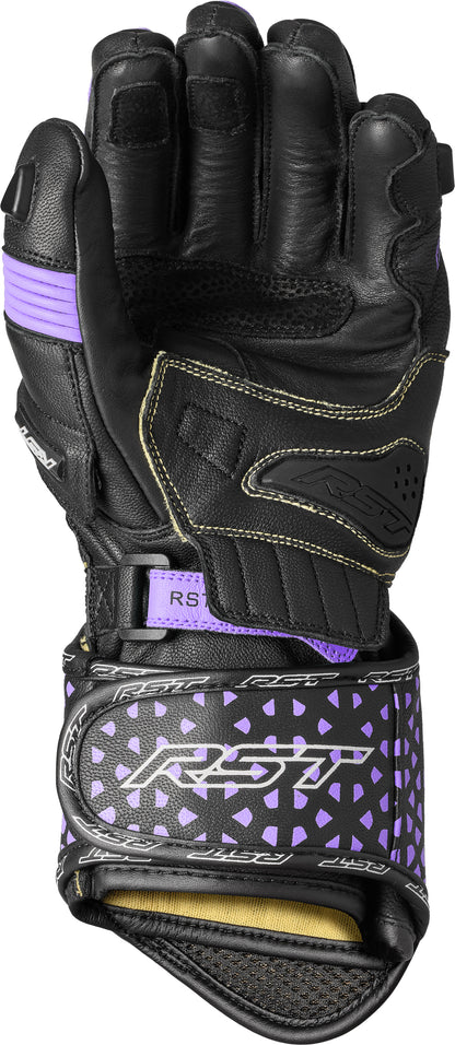 RST Womens Tractech Evo 4 CE Gloves Black, Fuchsia & Grey Leather - Part Number 103495PNK-06