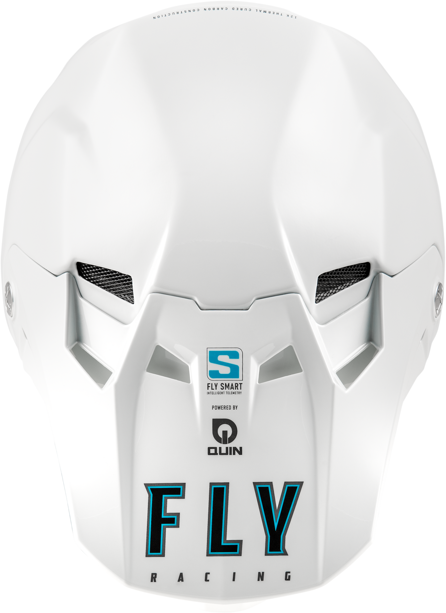 FLY RACING YOUTH FORMULA S CARBON SOLID HELMET WHITE YL'YL