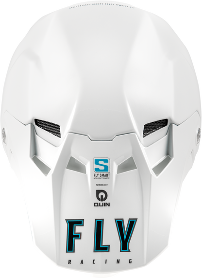 FLY RACING YOUTH FORMULA S CARBON SOLID HELMET WHITE YL'YL