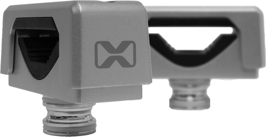 ECOXGEAR Tower Speaker Mount Adapter - 1.0" to 1.5" Square Tube Silver (Part ACC-ETMNTSQ09) - Kelly Motorsports