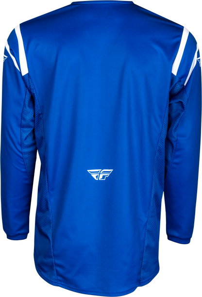 Fly Racing Kinetic Center Jersey Navy/White 2X - Performance Motocross Jersey