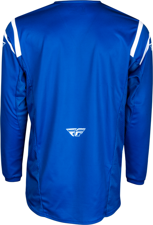 Fly Racing Kinetic Center Jersey Navy/White 2X - Performance Motocross Jersey