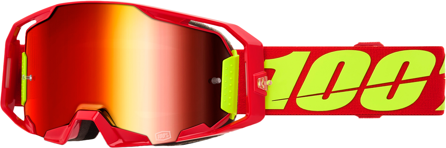 100 Percent Armatic Goggle with Red Mirror Red Lens