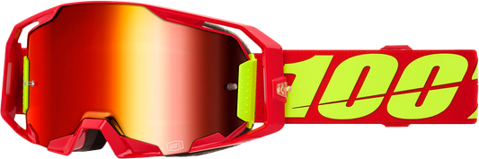 100 Percent Armatic Goggle with Red Mirror Red Lens