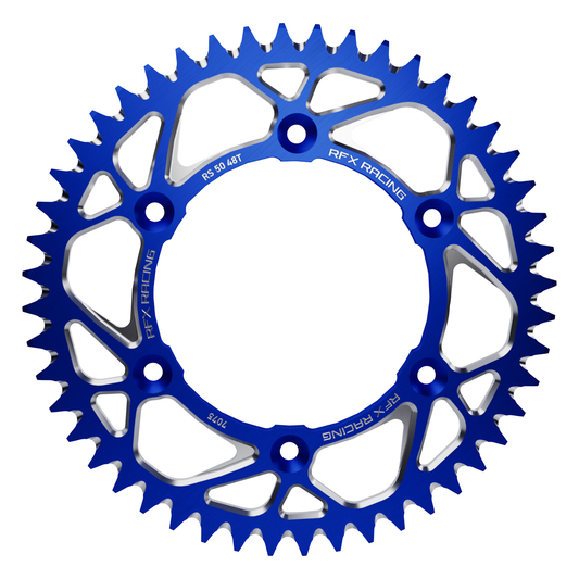RFX Aluminum Rear Sprocket 45 Teeth for KTM, Husqvarna, Gas Gas - Blue Finish (Part FXRS 57-45 99BU)