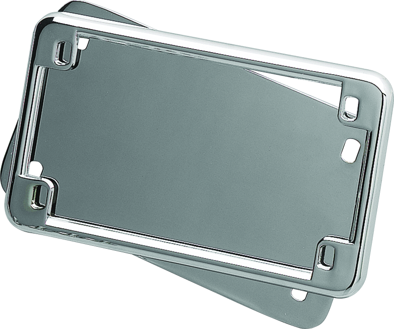 Kuryakyn License Frame & Backing Plate Set 4x7 Inch Chrome for Suzuki C90 Boulevard