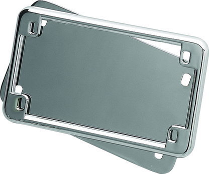 Kuryakyn License Frame & Backing Plate Set 4x7 Inch Chrome for Suzuki C90 Boulevard