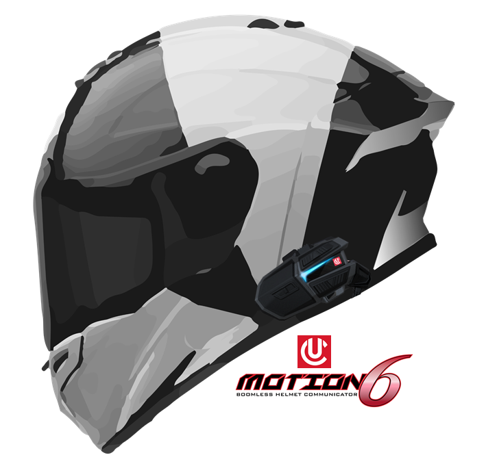 Uclear Motion 6 Dual Motorcycle Bluetooth Communication System by UCLEAR Part 180509