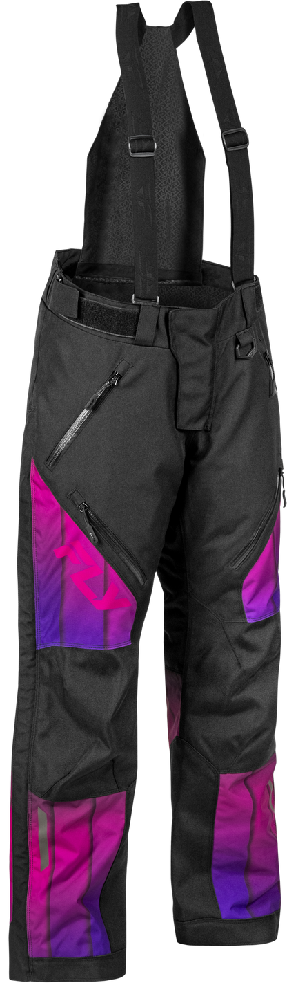 Fly Racing Women's Snx Pro Pant Purple/Black - Weatherproof Snow Pants with Breathable Technology