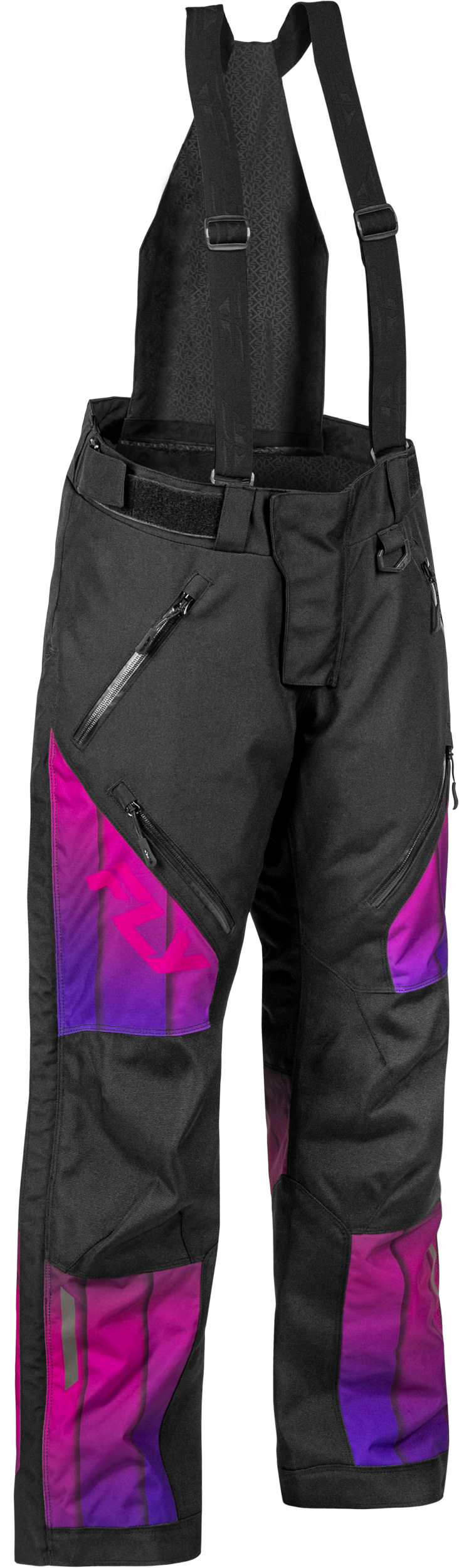 Fly Racing Women's SNX Pro Pant Purple/Black – Weatherproof Snow Pants with Insulation and Removable Liner