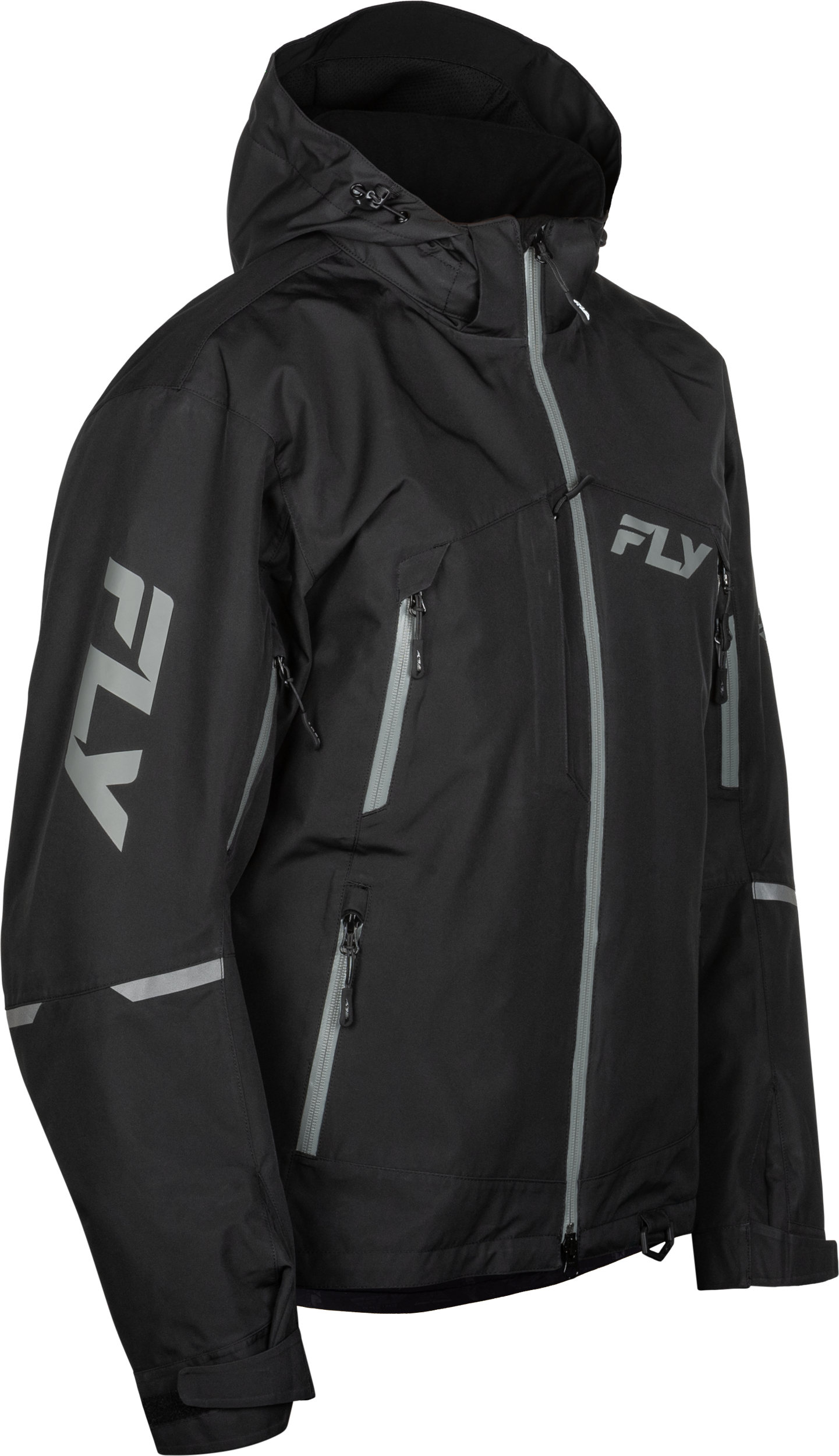 Fly Racing Incline Jacket Black/Grey 4X – Waterproof, Breathable Motorcycle Outerwear