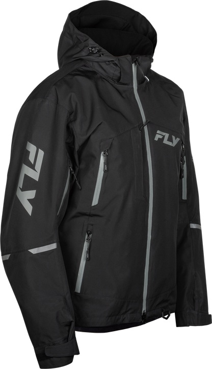 Fly Racing Incline Jacket Black/Grey SM - Waterproof, Breathable Motorcycle Outerwear