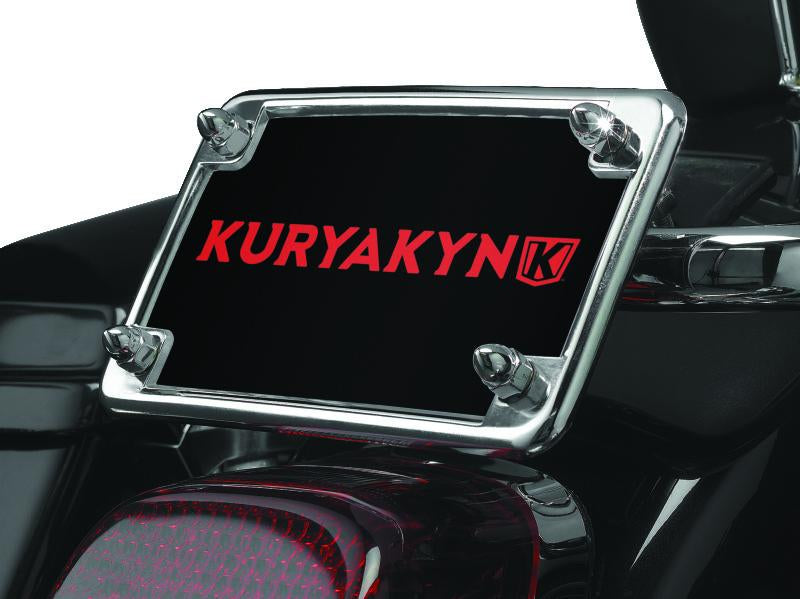 Kuryakyn License Frame & Backing Plate Set 4x7 Inch Chrome for Suzuki C90 Boulevard