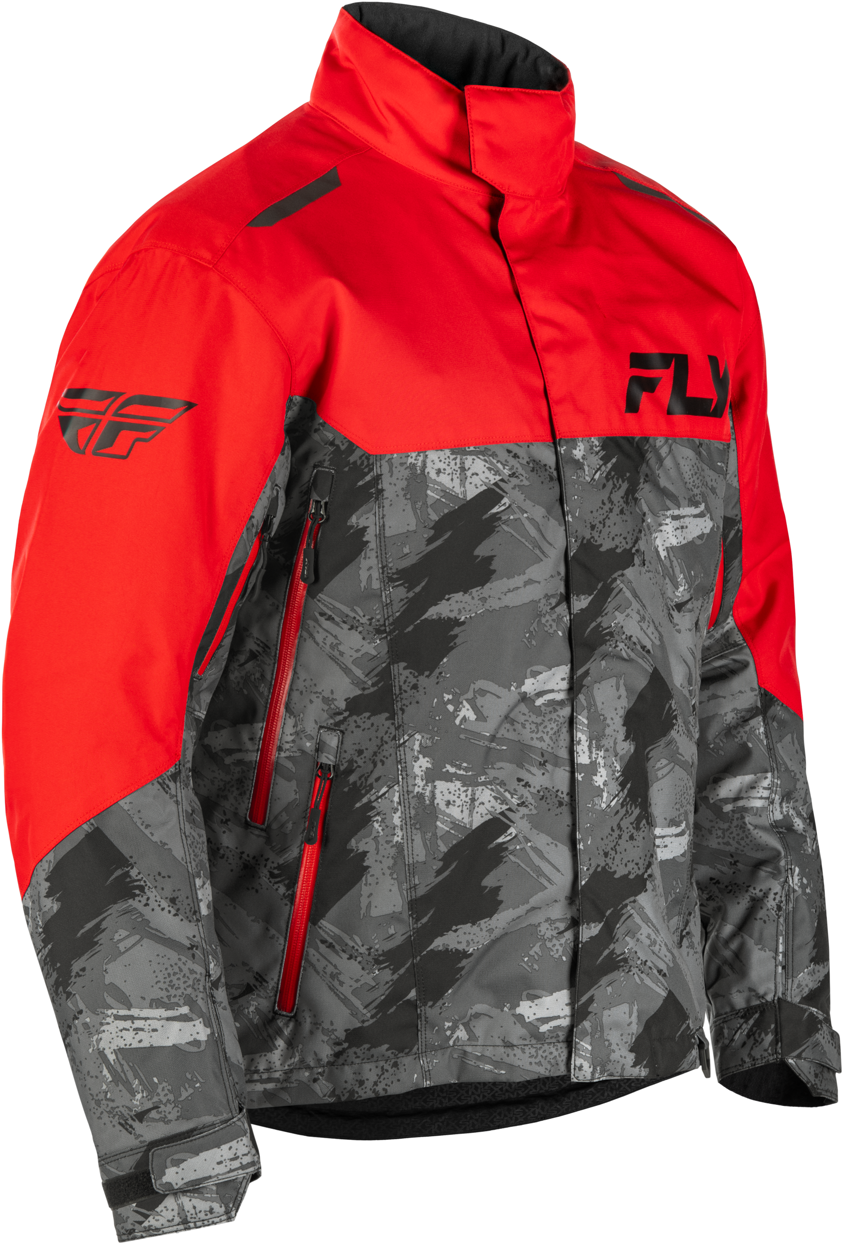 Fly Racing Youth SNX Pro Jacket Red/Black YXS – Weatherproof Snowmobile Outerwear with Insulation and Safety Features