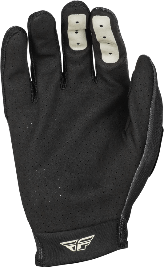 Fly Racing Lite Gloves Black/Grey 3X – Lightweight Race Gloves with Touch Screen Compatibility