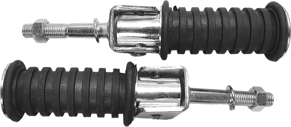 EMGO Rear Foot Peg Assembly with 10mm x 2” Mounting Bolt - Pair - Kelly Motorsports