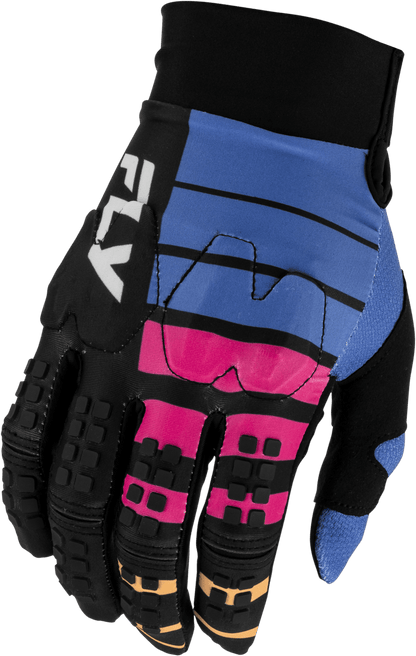 Evolution DST Bolt Gloves Black/Blue/Multi - Kelly Motorsports