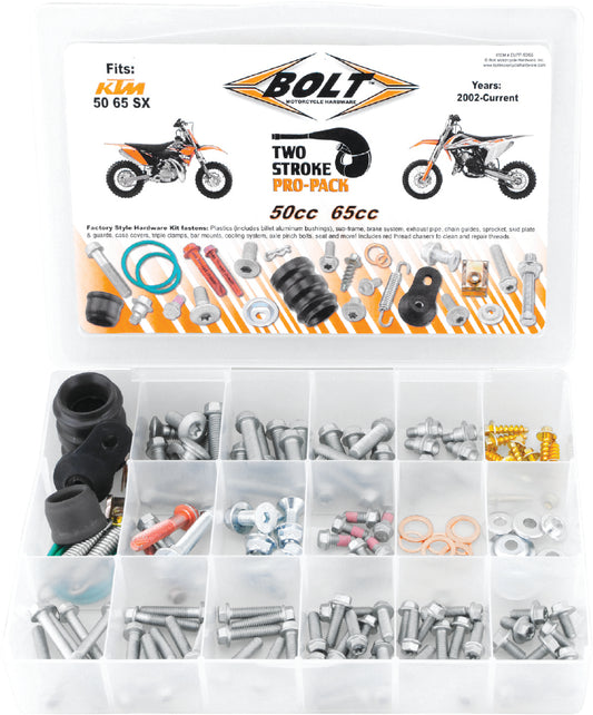 BOLT Euro Style Two Stroke Pro Pack for KTM 50 SX - Part Number EUPP-50/65