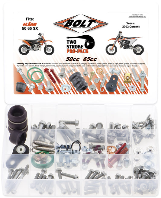 BOLT Euro Style Two Stroke Pro Pack for KTM 50 SX - Part Number EUPP-50/65