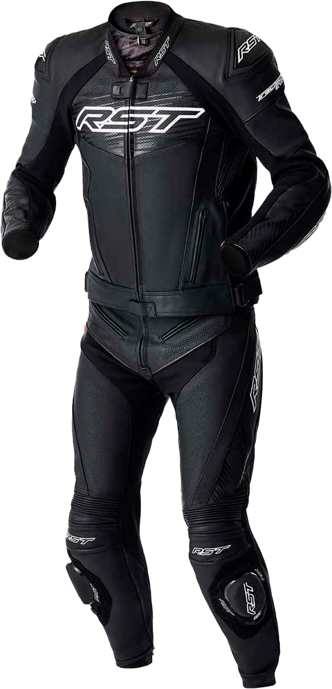 RST Tractech Evo D3o Leather Jacket White/Black - Small