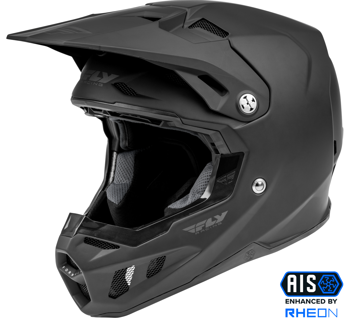 FLY RACING YOUTH FORMULA CC SOLID HELMET MATTE BLACK YL'YL