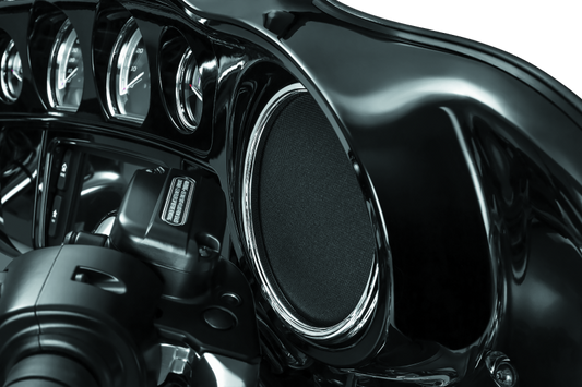 Kuryakyn Corona Speaker Grills Chrome for Harley-Davidson Touring Models