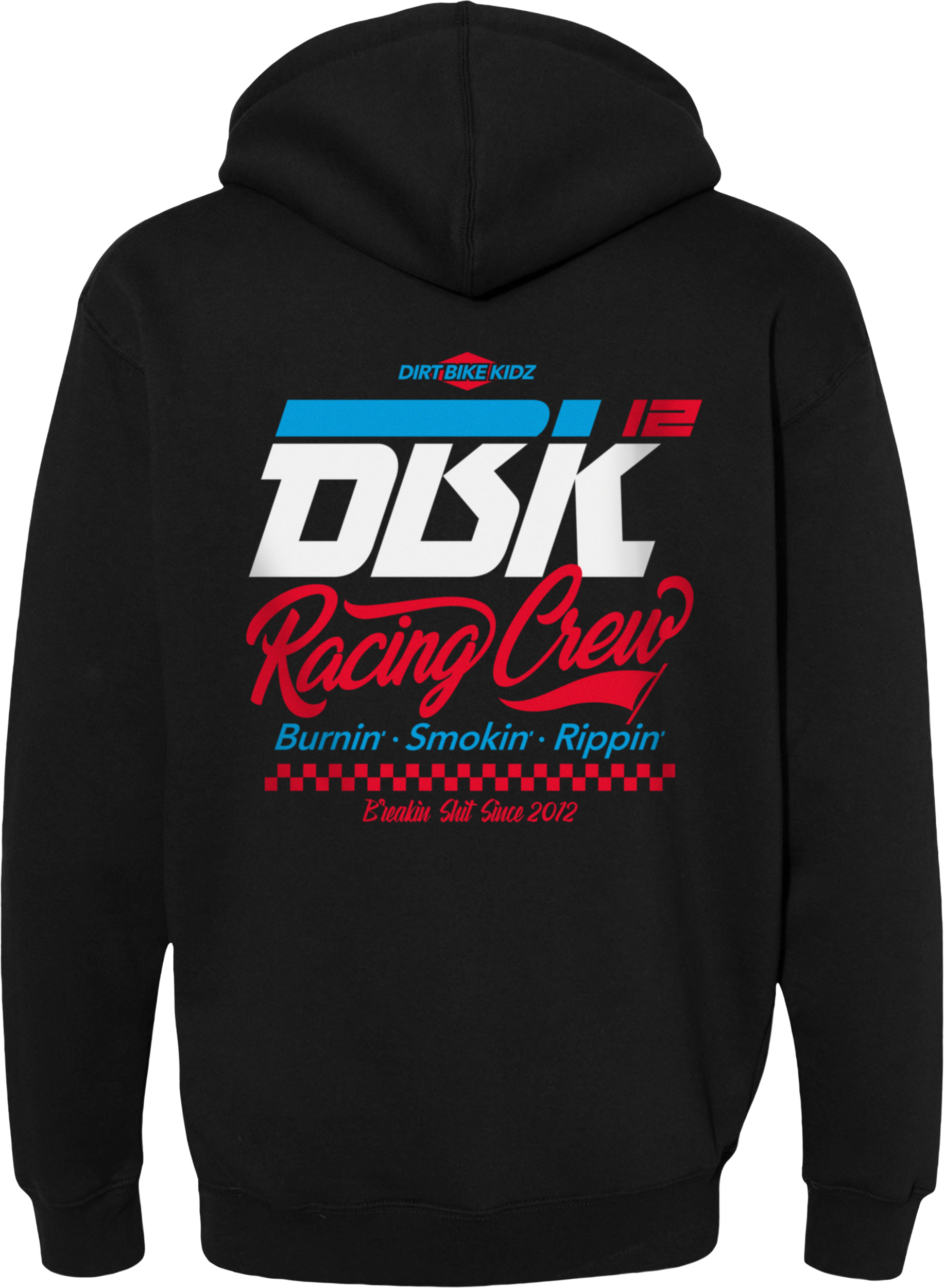 DBK Recking Crew Hoodie Black 2X - 10oz Cotton/Poly Blend for Comfort and Durability