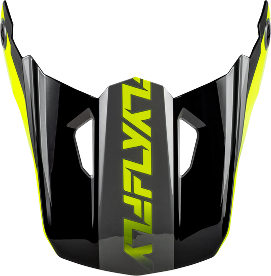 Fly Racing Kinetic Crest Helmet Visor Grey/Black/Hi Vis Md/Lg - Part #73-8677VM