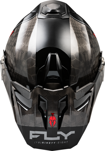 Fly Racing Trekker CW Conceal Helmet Dual Shield Black/Grey/White Medium