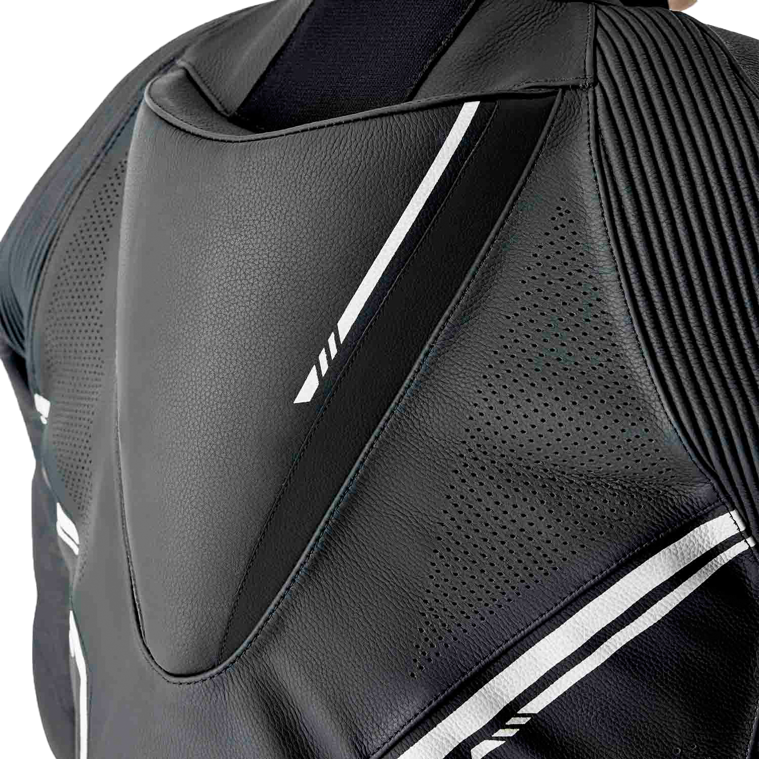 RST S1 D3o Suit Black and White Leather Motorcycle Suit - Part 103604WHI-42