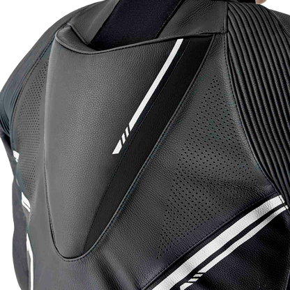 RST S1 D3o Suit Black and White Leather Motorcycle Suit - Part 103604WHI-42