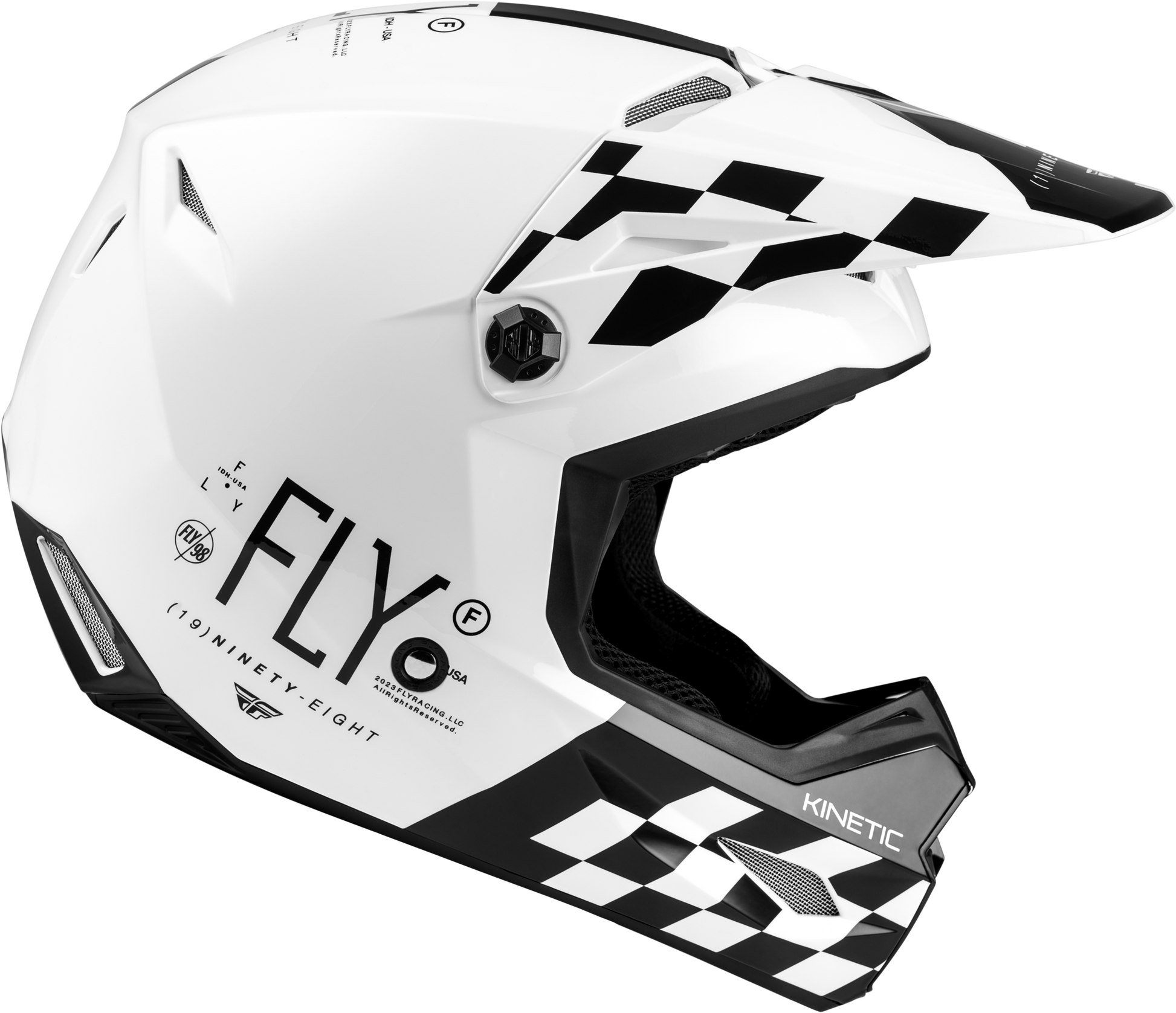 Kinetic Lite Rival Helmet Gloss White/Black 2x