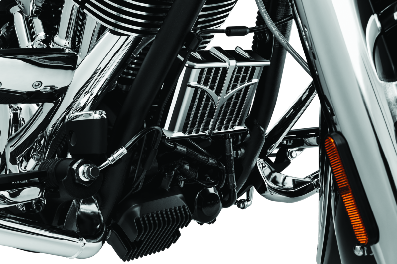 Kuryakyn Oil Cooler Cover for 2014-2023 Indian Models Chrome – Easy Bolt-On Upgrade