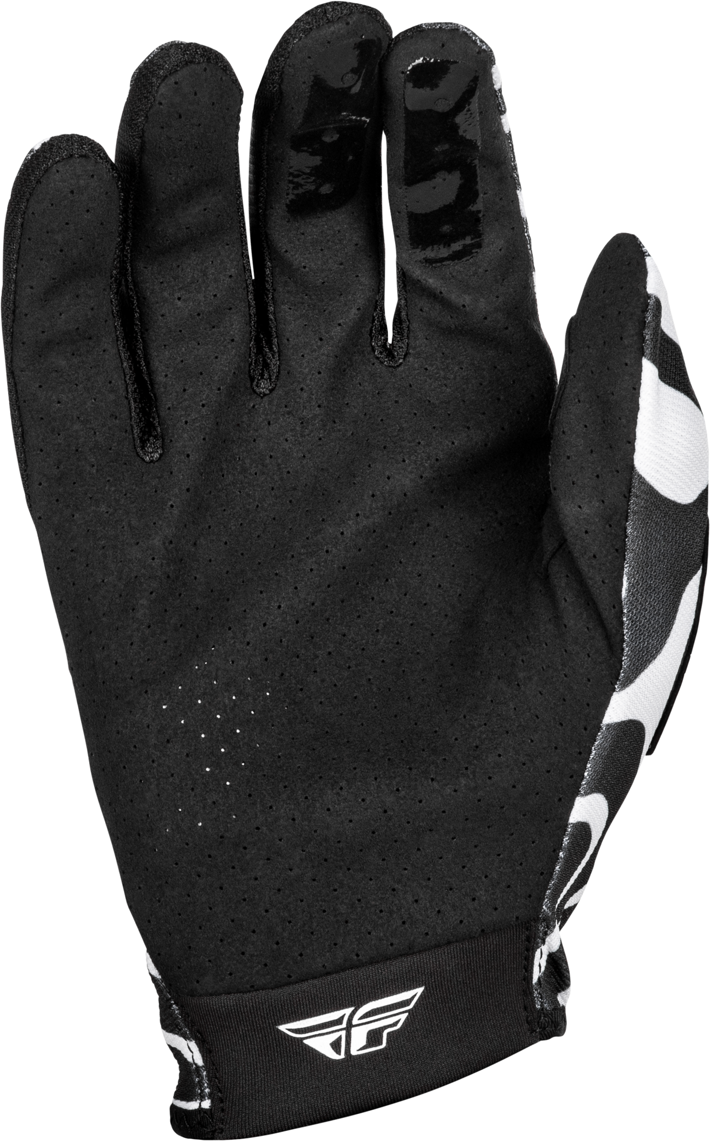 Fly Racing Lite Gloves Abyss White/Black 3X – Lightweight Race Gloves with Touch Screen Compatibility