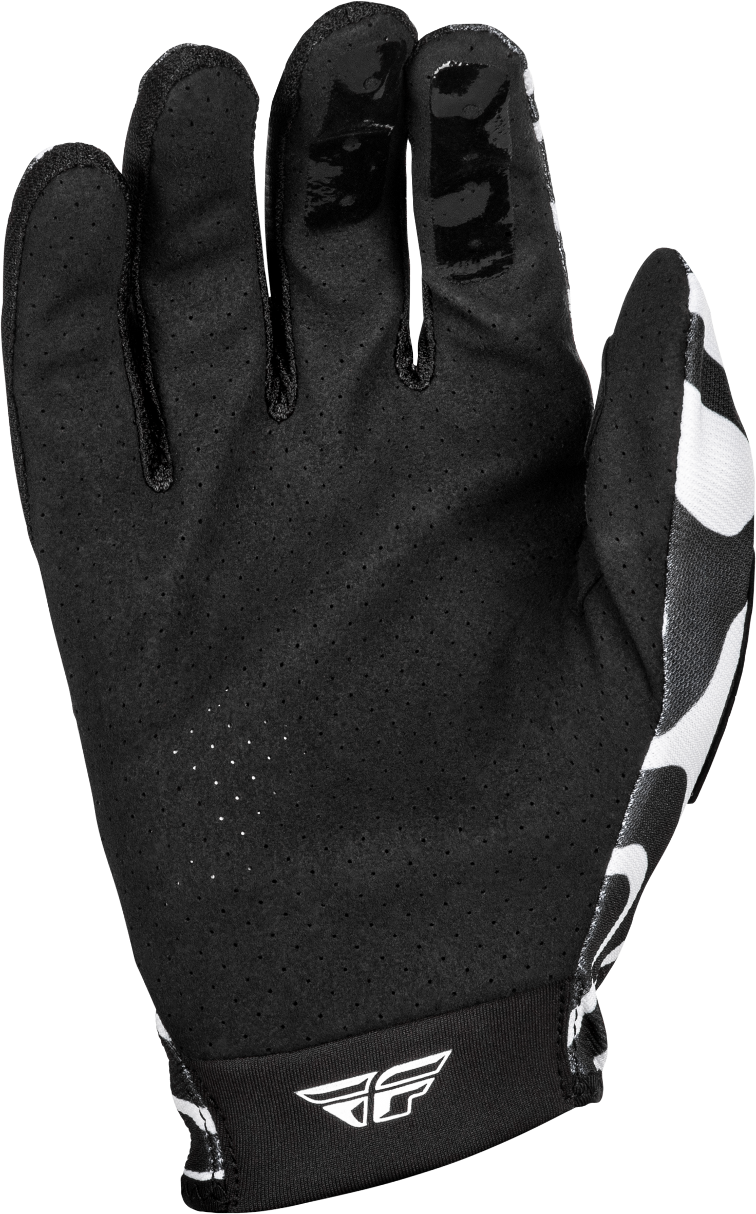 Fly Racing Lite Gloves Abyss White/Black 3X – Lightweight Race Gloves with Touch Screen Compatibility