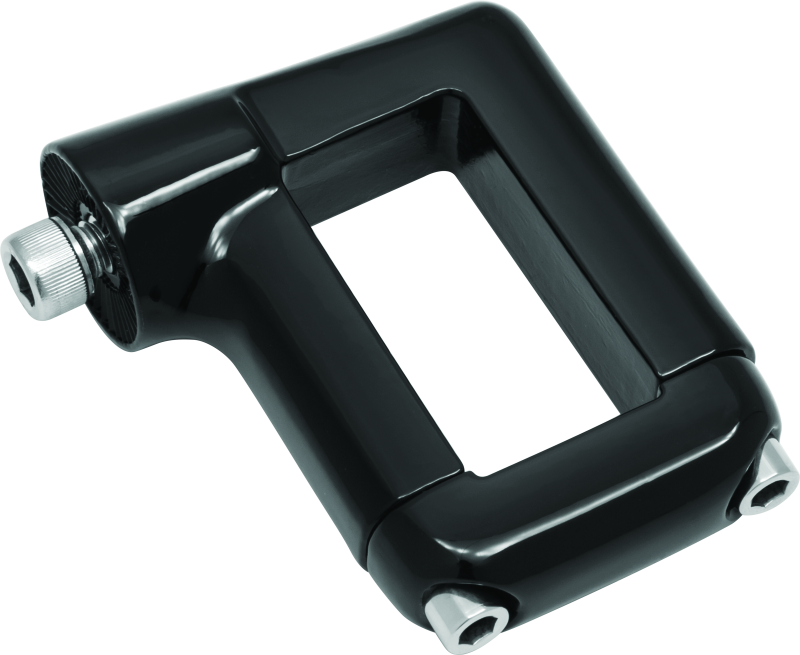 Kuryakyn Side Mount License Plate Clamp for Harley Dyna Models - Black (Part #kur3118)