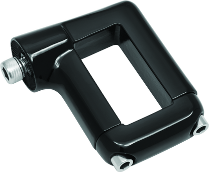 Kuryakyn Side Mount License Plate Clamp for Harley Dyna Models - Black (Part #kur3118)