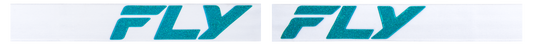 Fly Racing Zone Elite Snow Goggle White/Teal with Sky Blue/Polarized Smoke Lens (Part No. FLB-24ZP2)