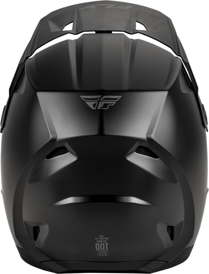 Fly Racing Youth Kinetic Solid Matte Black Helmet YM